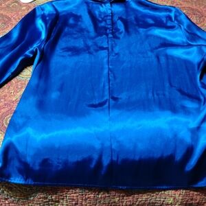 Liz Baker Royal Blue Satin Top